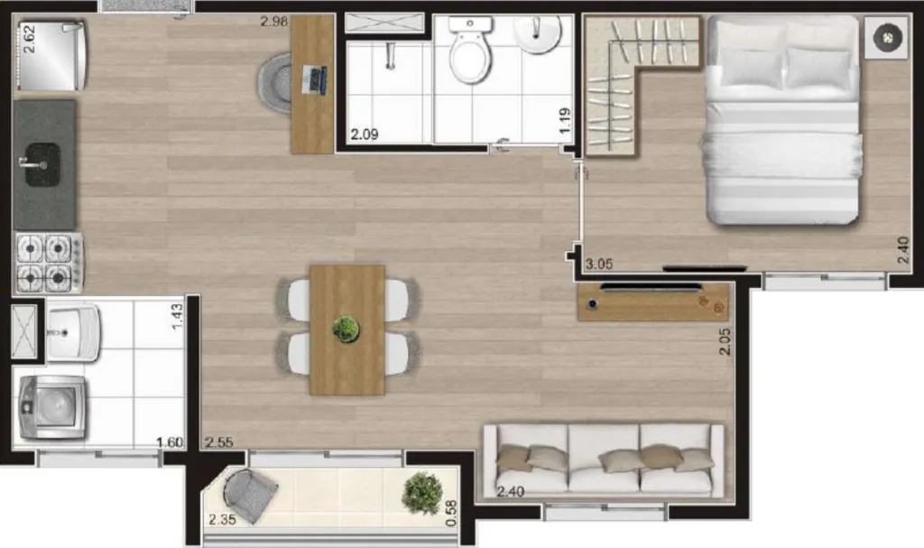 Imagem Apartamento 2 quartos a venda em São Paulo SP, apartamento 2 dormitórios em Vila Nina São Paulo SP, apartamento em construção em São Paulo SP, ap obra