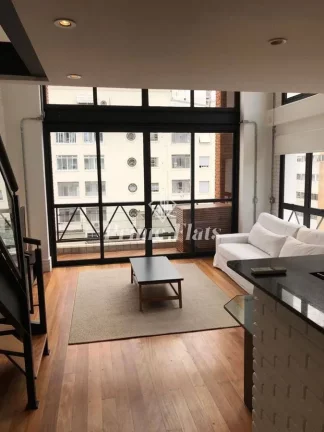 Imagem Flat disponível para venda no Condomínio Edifício Loft São Paulo II, com 75m², 1 dormitório e 2 vagas
