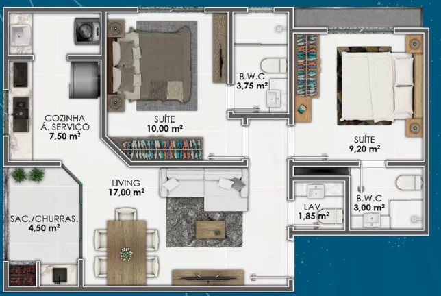 Imagem Paradis - Apartamento à venda no bairro Morretes - Itapema/SC