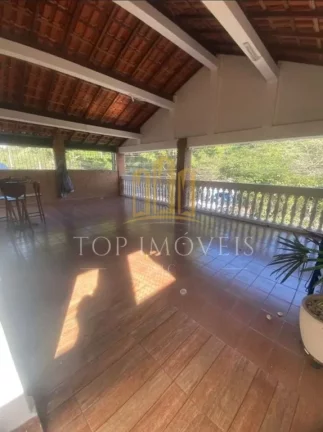 Imagem maravilhosa casa cinco dormitórios suíte varanda churrasqueira no bosque dos eucaliptos