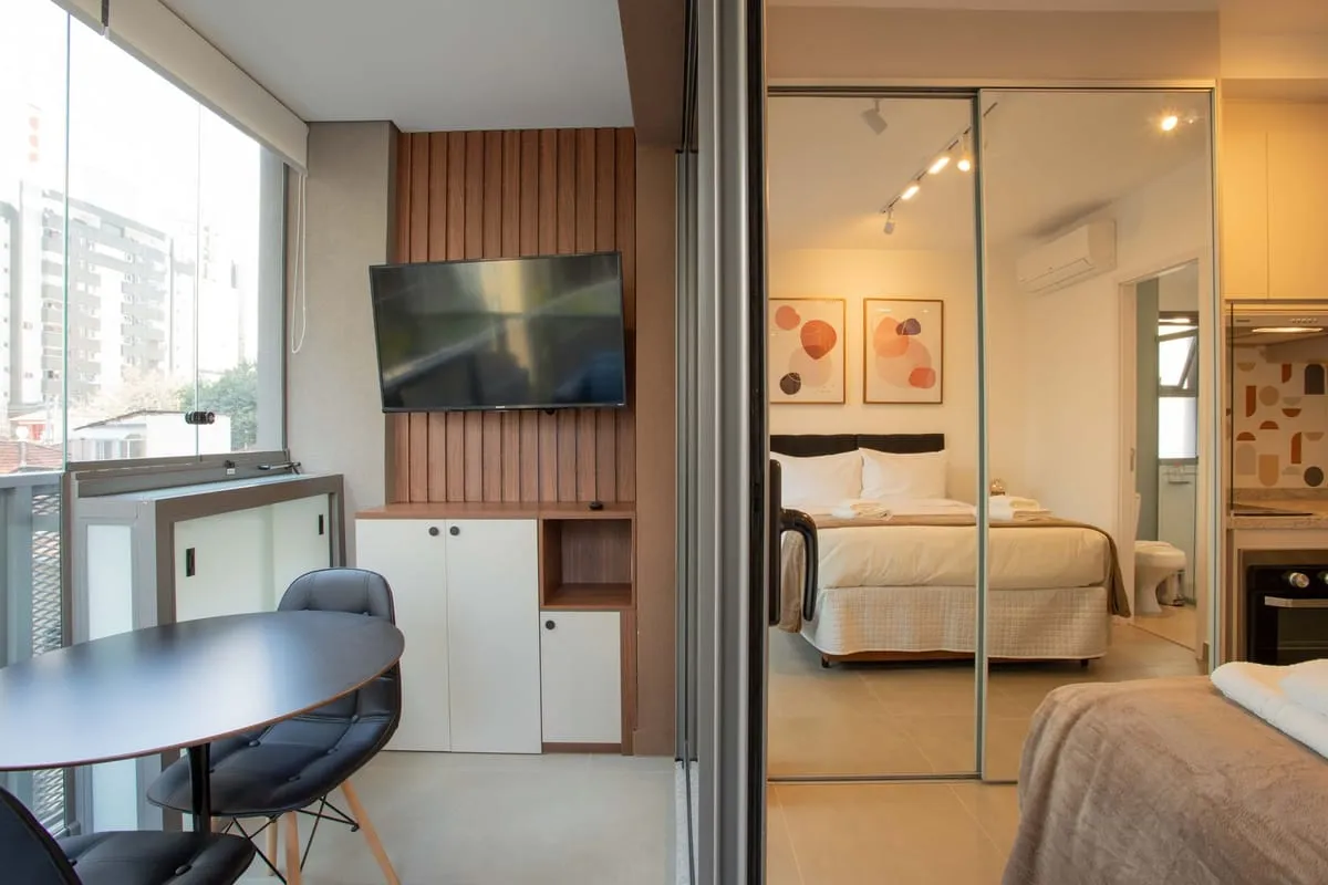 Imagem Apartamento com 1 Quarto para alugar, 25m² - Pinheiros