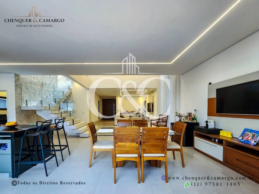 Imagem Casa porteira fechada à venda no Brisas Jundiaí, 333m², 4 dormitórios e piscina climatizada