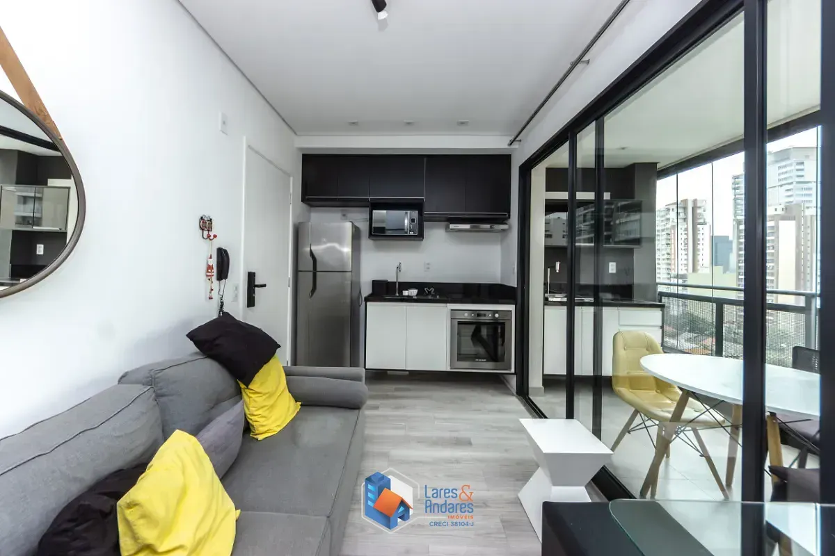 Foto do imóvel Apartamento para venda em Pinheiros com 1 quarto, sendo 1 suíte, 33m² em Rua Doutor Virgílio de Carvalho Pinto