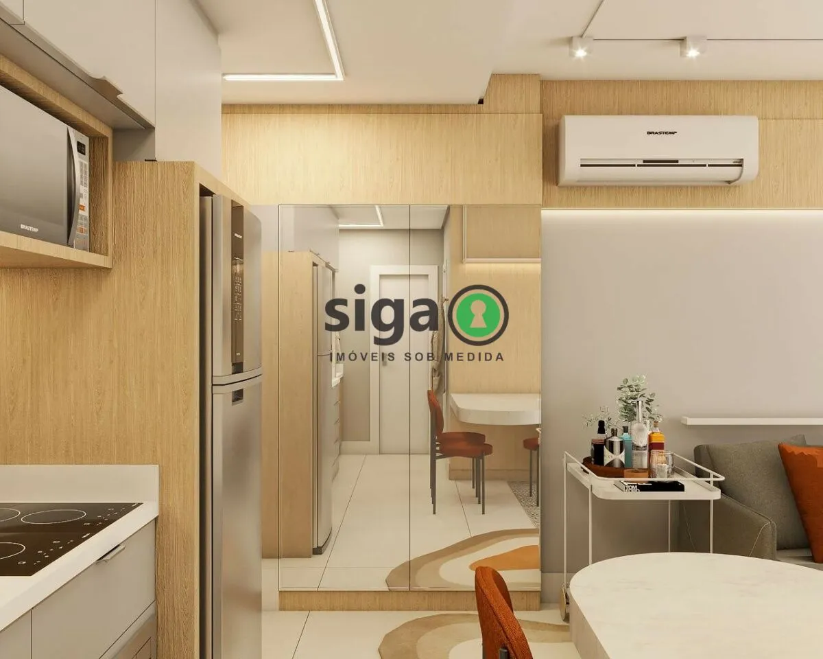 Imagem Apartamento á venda 38m² com 1 quarto, 1 vaga localizado no eixo Berrini x Chucrizaidan.
