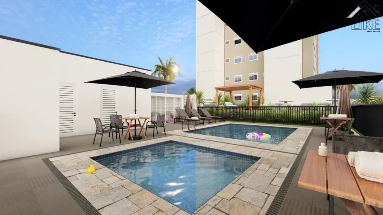 02 Quartos com Lazer Completo e Piscina - Jd. Paineiras