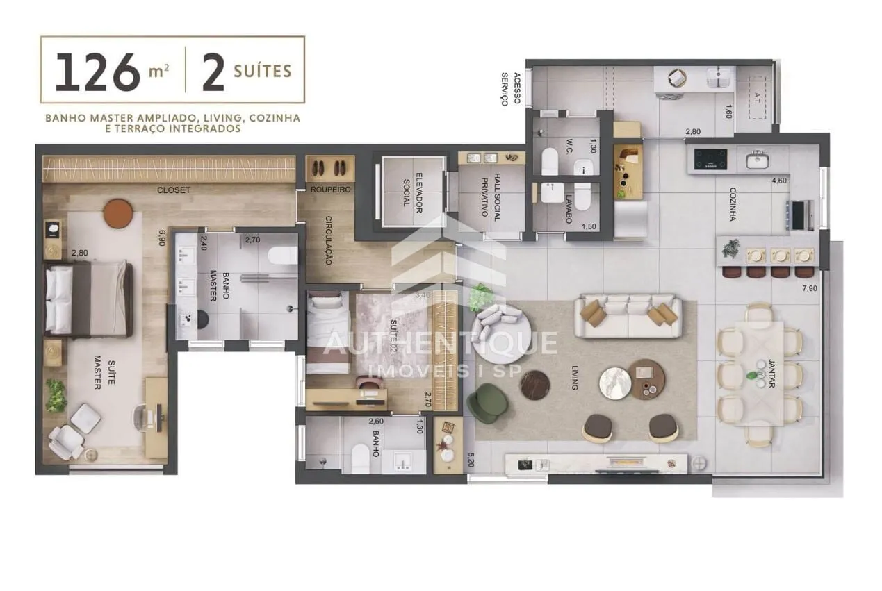 Imagem EXCELLENCE JARDIM GUEDALA - Apartamento à venda no bairro Jardim Guedala - São Paulo/SP, Zona Sul