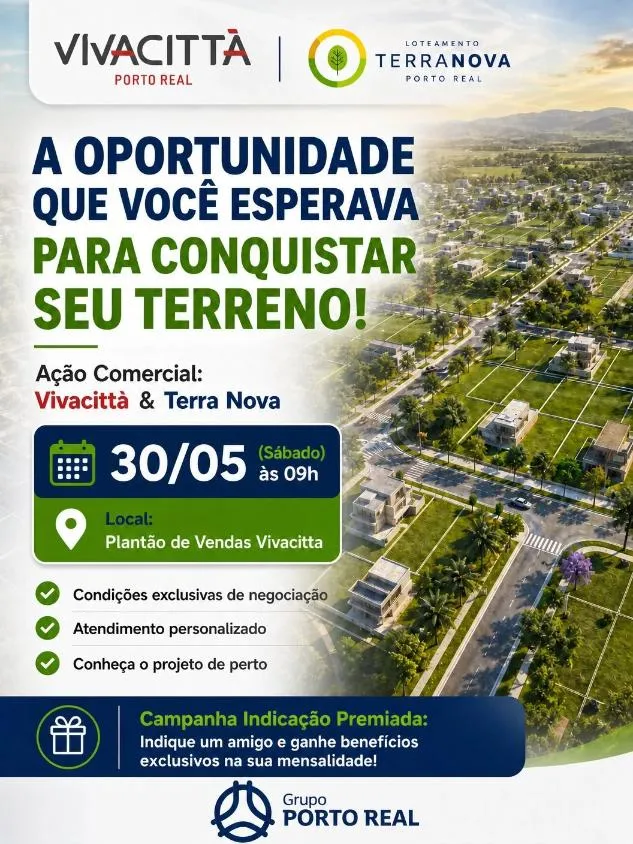Imagem LOTE | TERRENO | LOTEAMENTO TERRA NOVA 1 | PORTO REAL RJ