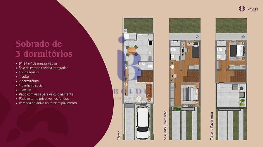 Imagem Sobrado em condominio fechado na zona sul de Porto Alegre