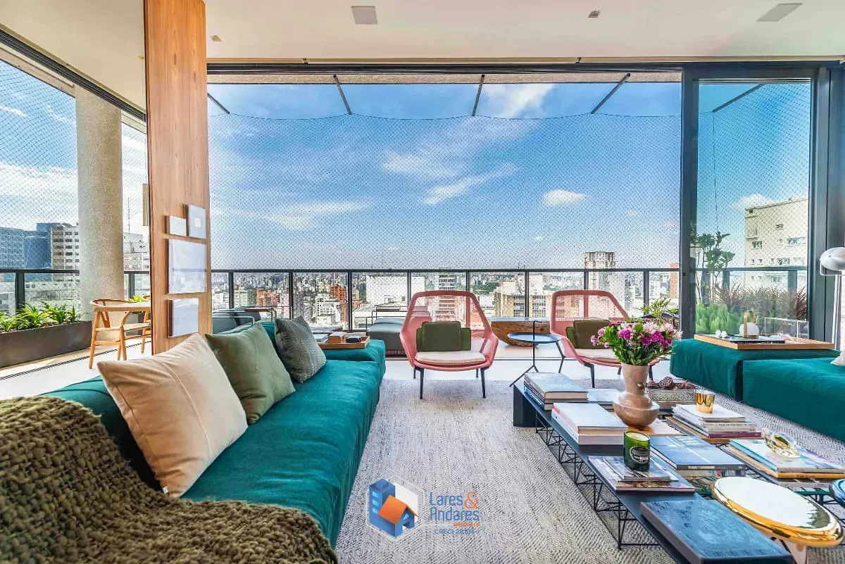 Imagem Cobertura para venda em Jardim Paulista com 5 quartos, sendo 4 suítes, 408m²