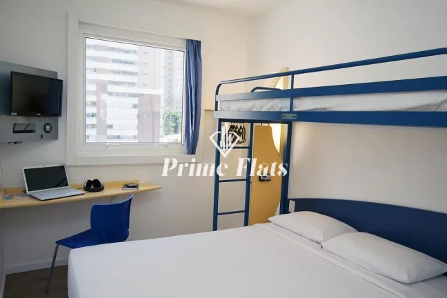 Foto do imóvel Flat disponível para venda no Ibis Budget São Paulo Morumbi, com 18m², 1 dormitório e 1 vaga em Avenida Roque Petroni Júnior