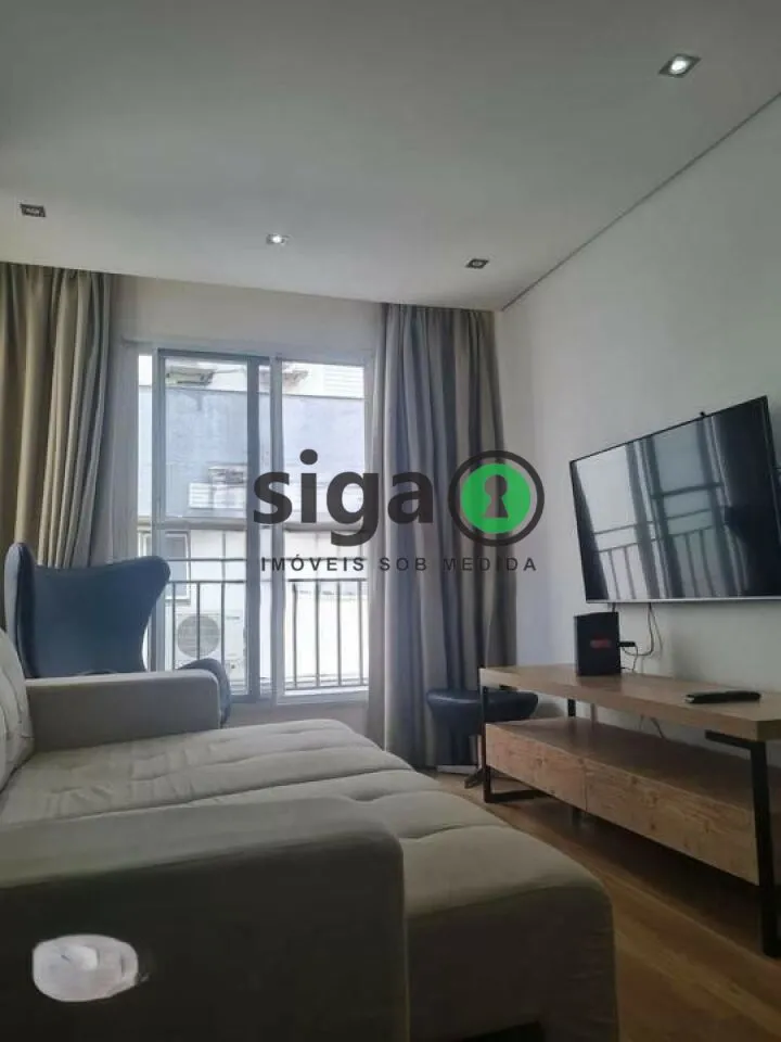 Imagem apto à Venda na Vila Madalena, com ², 1 quarto e 1 vaga, SEMI MOBILIADO