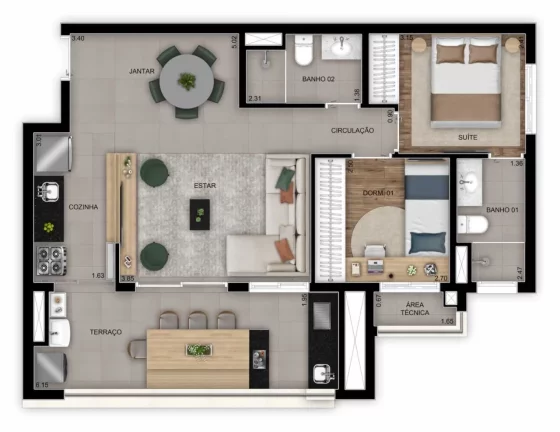 Imagem INSPIRE DIÁLOGO HOME RESORT - Apto de 84m², em excelente localização, a 650m da Estação Pirituba!!