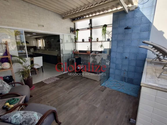 Imagem Cobertura Duplex de CINEMA com vista mar totalmente reformada no bairro da Ponta da Praia em Santos (SP) por R$.2.400.000,00 !