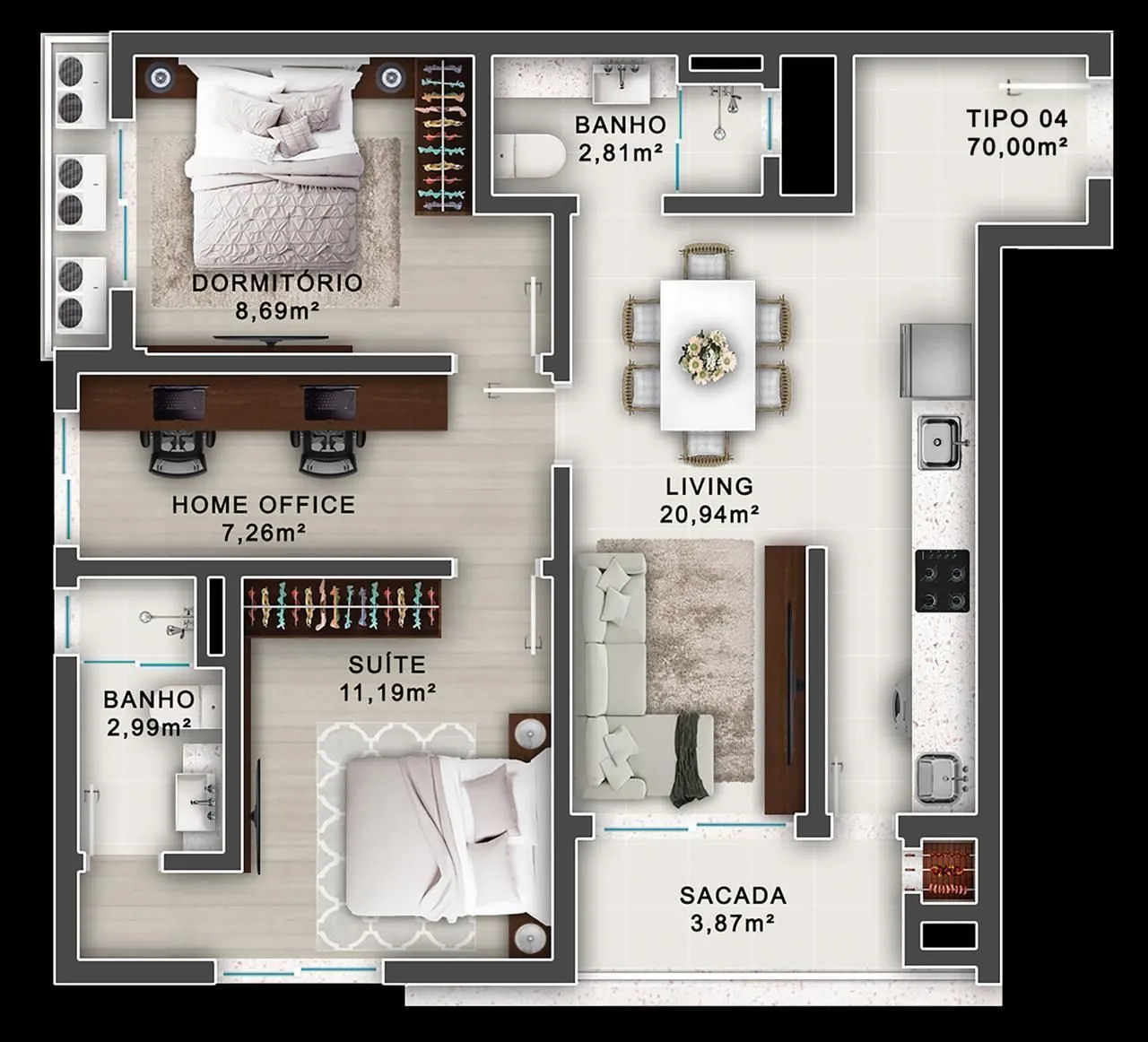 Imagem apartamento novo pronto em itapema SC