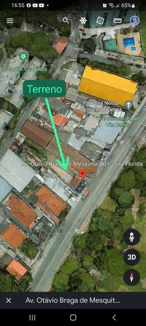 Imagem Terreno à venda, 531 m² por R$ 1.750.000,00 - Vila Flórida - Guarulhos/SP