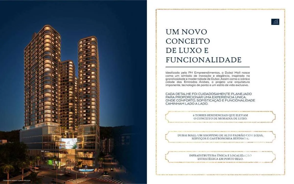 Imagem Flat à venda, no Dubai Mall Porto Belo em Porto Belo, Perequê, com 1 quarto, 37m2