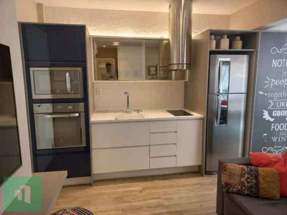 Imagem Apartamento para alugar em São Paulo, Cidade Monções, com 1 quarto, 38m2