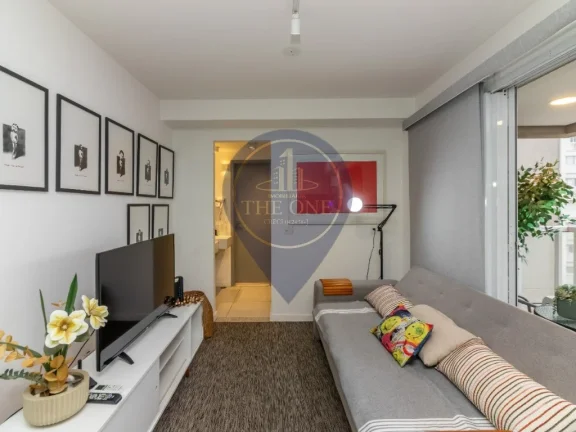Imagem Apartamento à venda na Consolação, São Paulo-SP: 1 quarto, 2 salas, 1 banheiro, 1 vaga de garagem, 48 m² de área.