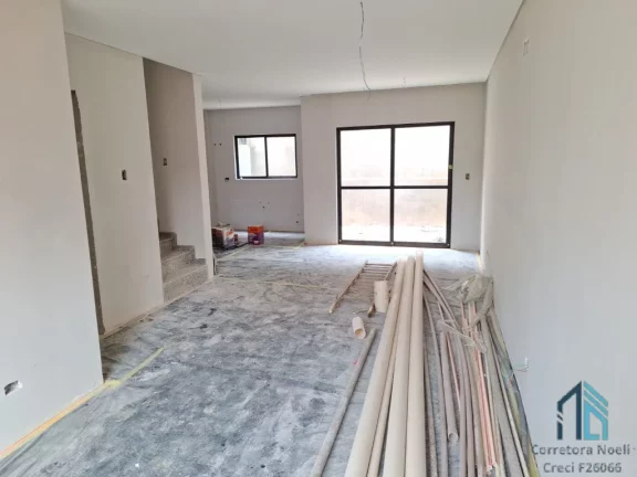 Imagem Sobrado novo 03 quartos c/suíte, sacada, Ático, terraço, no Bairro Tingui/Bacacheri em Curitiba PR