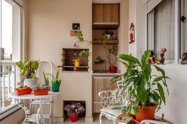 Imagem Apartamento 61M², 2Q, 1 Suíte, 2 Banheiros, 1 Vaga, Varanda Gourmet, Academia, Piscina, Churrascaria, Salão de Festas e Jogos, Playground, Depósito.