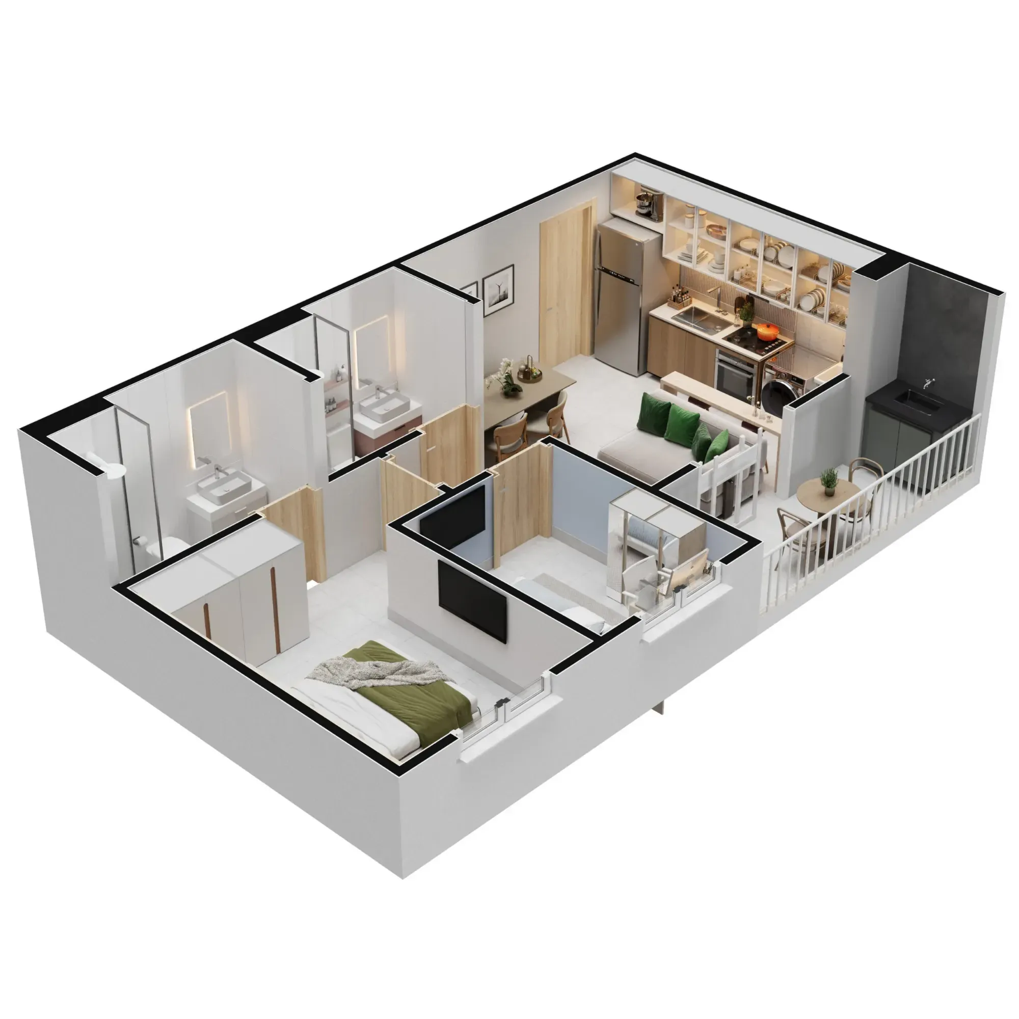 Imagem Apartamento com 2 Quartos à Venda, 50 m² em Antares - Maceió