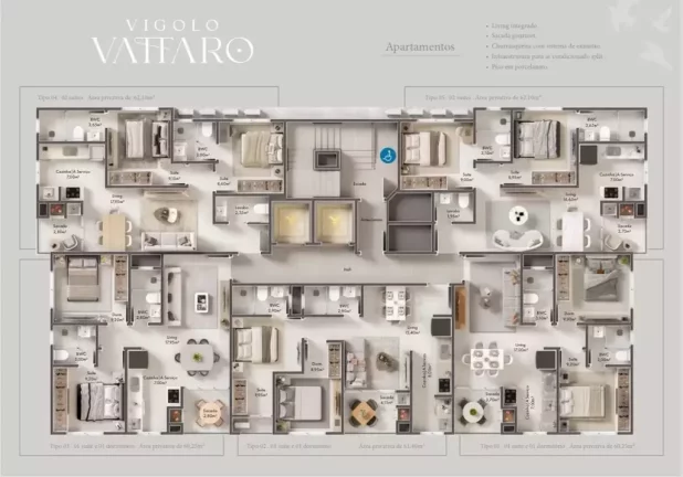Imagem Vigolo Vattaro - Apartamento à venda no bairro Morretes - Itapema/SC