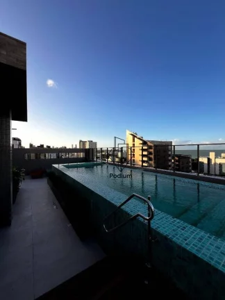 Imagem Apartamentos com varanda / sacada gourmet e área de lazer na cobertura a 250m da praia de Manaíra - AP2802.