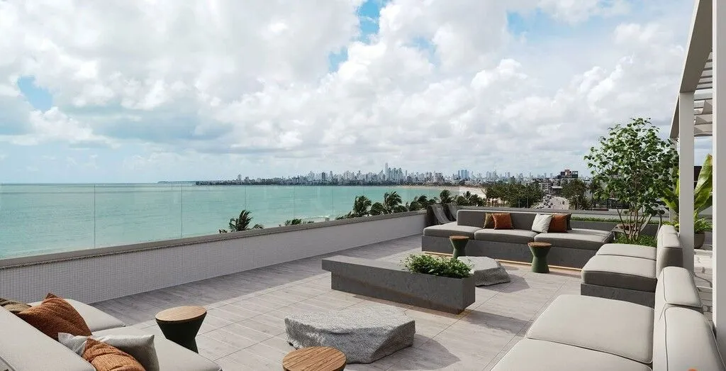 Imagem Flat beira-mar em Intermares com vista para o mar, rooftop e alta rentabilidade. Ideal para morar ou investir em Airbnb.