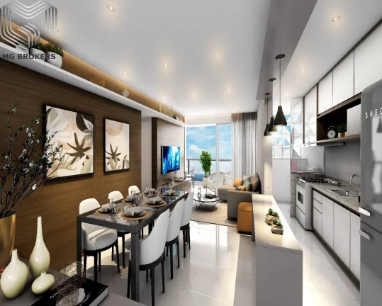 Imagem Lançamento Tijuca, apartamentos 1, 2 e 3 quartos, gardens duplex e lineares, 62 a 83 m², terraço descoberto e vaga.
