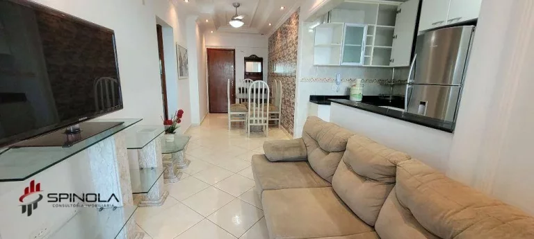 Imagem Apartamento com 2 dormitórios à venda, 69 m² por R$ 545.000,00 - Maracanã - Praia Grande/SP
