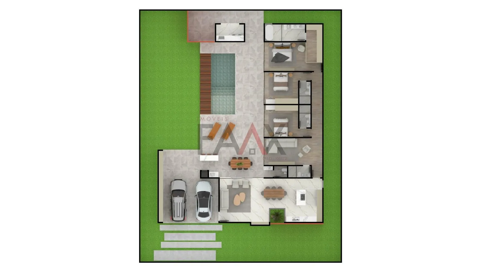 Imagem Casa de Alto Padrão à Venda no Condomínio Piemonte Guarapuava/PR