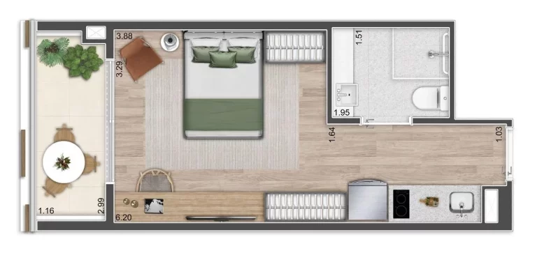 Imagem ISLA VILA MADALENA - TRISUL - Studio 22m², próximo às principais vias de acesso da zona oeste de SP!