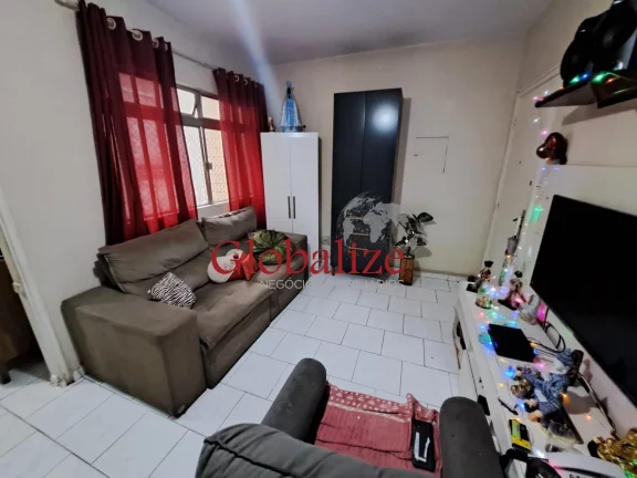 Imagem Apartamento à venda com 61m², 2 quartos, 1 banheiro, elevador e portaria por R$266.000,00 no José Menino em Santos.