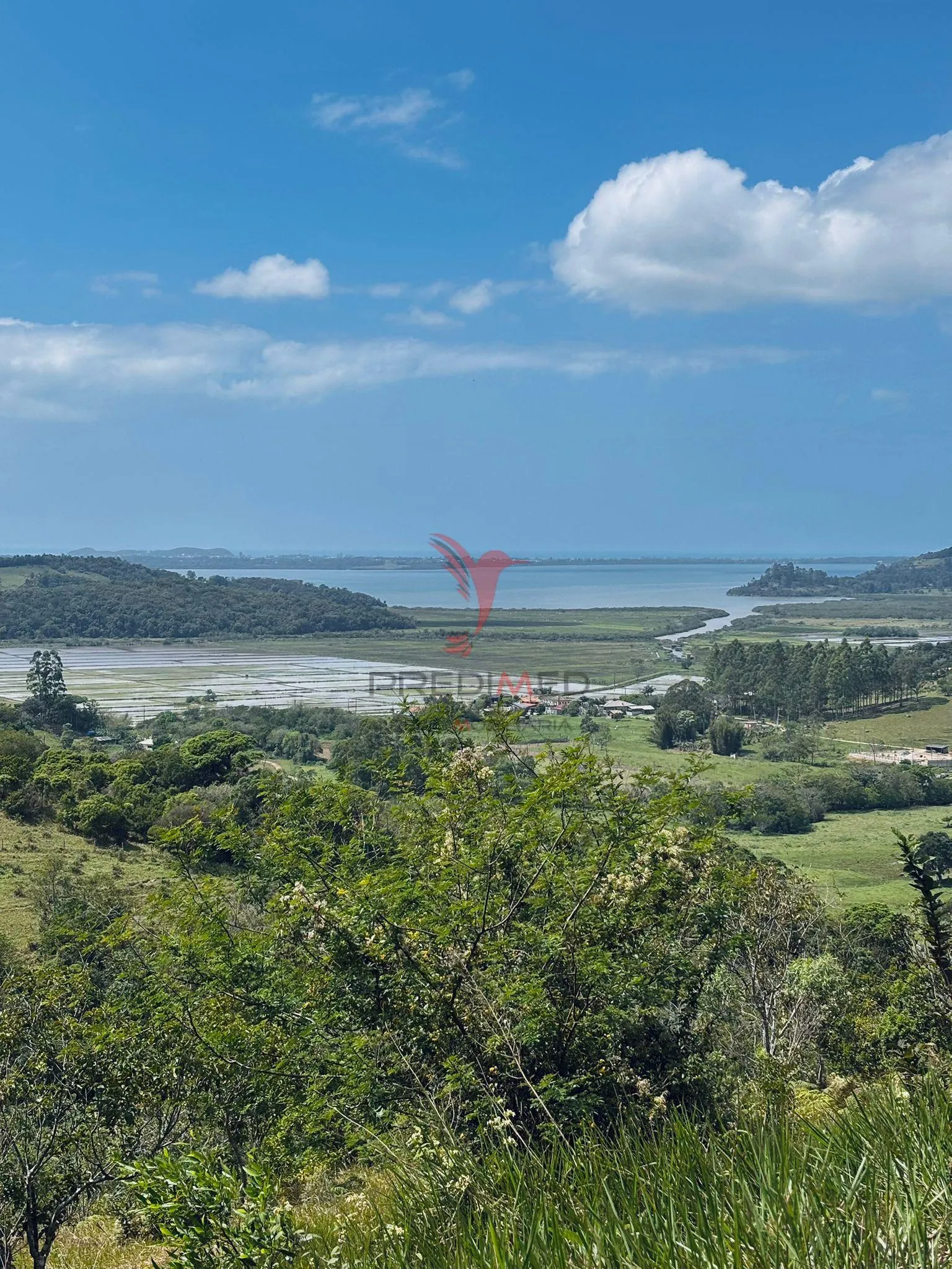 Imagem Área Rural Exclusiva com CACHOEIRAS NATURAIS. Vista para o Lago e para o mar de  Imaruí/SC