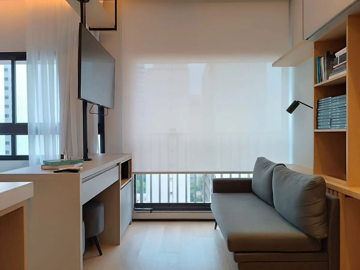 Imagem Apartamento com 1 Quarto para alugar, 23m² - Pinheiros