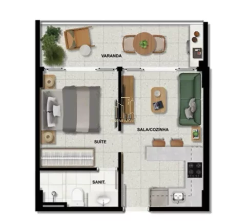 Imagem Excelente apartamento decorado com três quartos varanda a venda na Barra