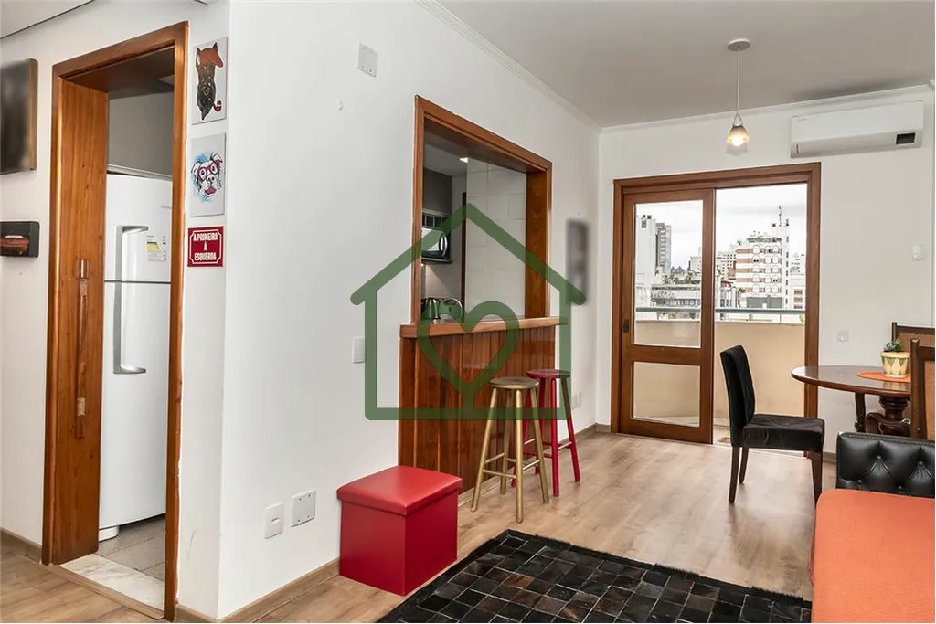 Imagem Apartamento de 1 dormitório/suite, semi mobiliado, com 57m2 no Piazza Navona Flat, sala com 2 ambie...