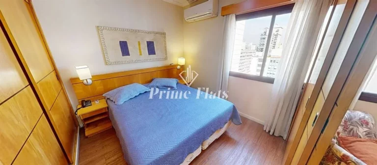 Imagem Flat disponível para venda no Hotel Hampton Park, com 31m², 1 dormitório e 1 vaga