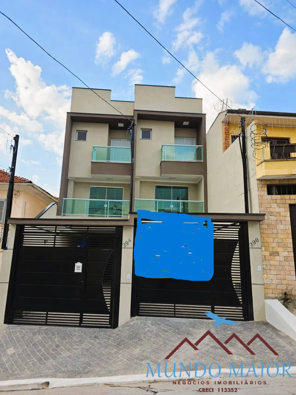 Foto do imóvel Sobrado 3 dorms-novo na Zona Norte com 3 vagas e quintal com churrasqueira
