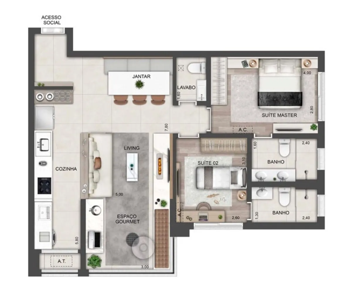 Imagem APARTAMENTO RESIDENCIAL em São Paulo - SP, Brooklin Paulista