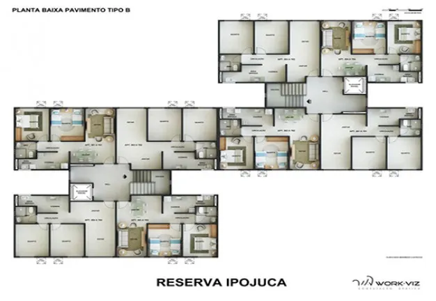 Imagem Apartamento com 2 Quartos à Venda, 52 m² em ipojuca - Ipojuca