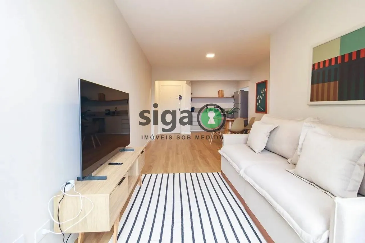 Foto do imóvel Apartamento á Venda no Brooklin - 51m². 1 vaga, 1 quarto - MOBILIADO