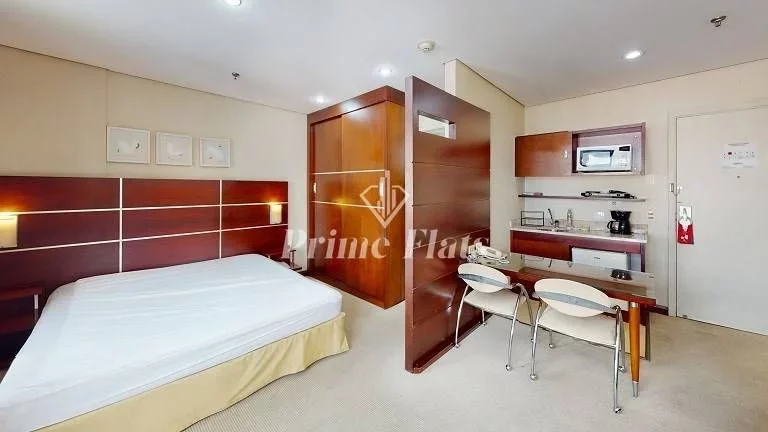 Imagem Flat disponível para venda no Transamérica Executive Chácara Santo Antônio, com 28m², 1 dormitório e 1 vaga