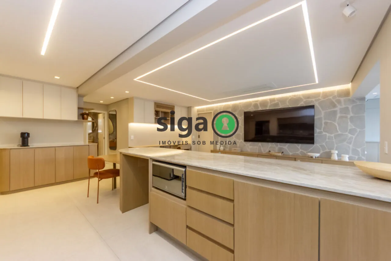 Imagem Apartamento no Brooklin, 149m², 3 suítes, varanda gourmet, 2 vagas, alto padrão, pronto