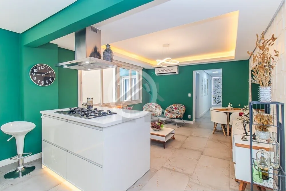 Imagem Apartamento de frente, com 109,78 m² - 3 dormitórios transformado em 2, sendo 1 suíte com closet....