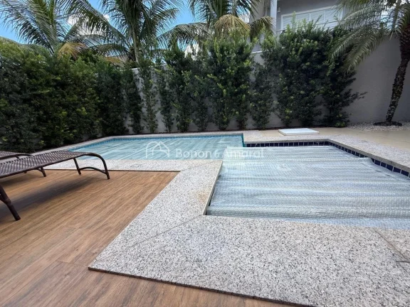 Imagem Casa à venda no Condomínio Athenas, em Paulínia, com design moderno, o imóvel apresenta um conce...