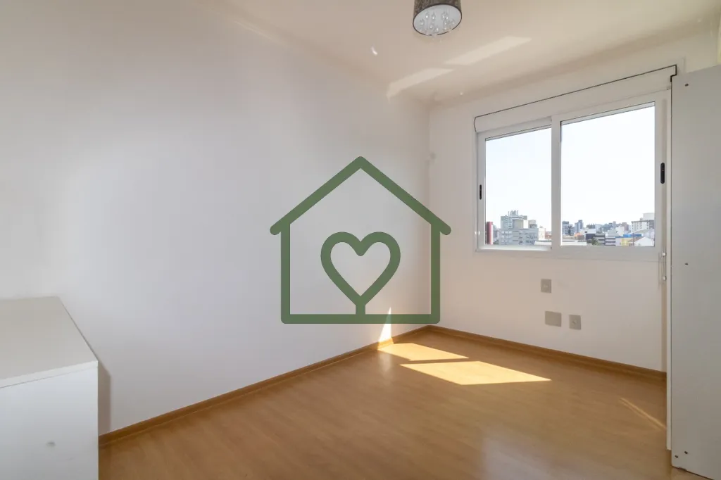 Imagem Apartamento semimobiliado em andar alto no bairro Petrópolis. 
 
Vista panorâmica de todas as jane...