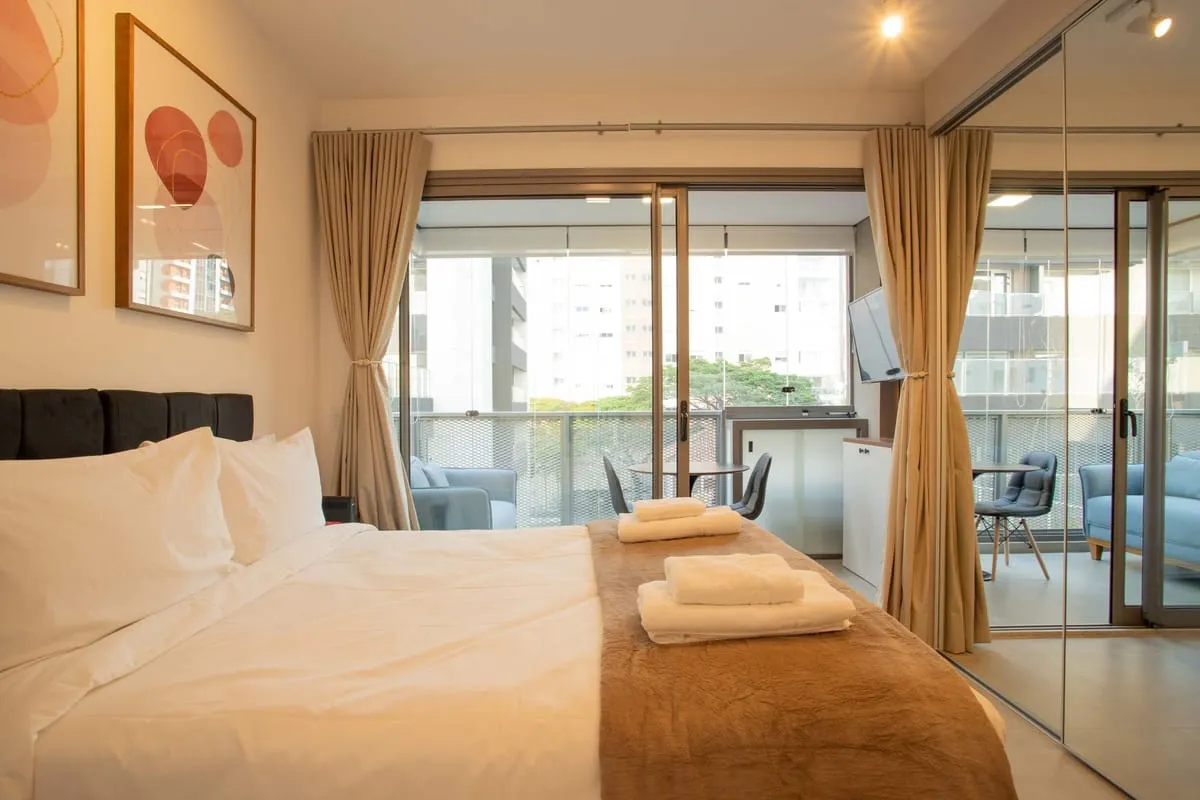 Imagem Apartamento com 1 Quarto para alugar, 25m² - Pinheiros