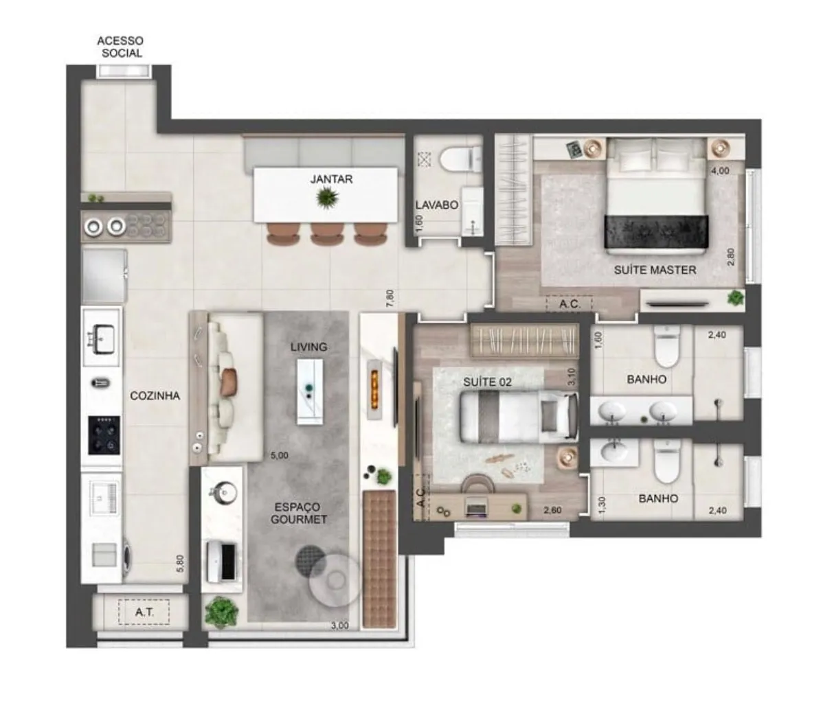 Imagem APARTAMENTO RESIDENCIAL em São Paulo - SP, Brooklin Paulista