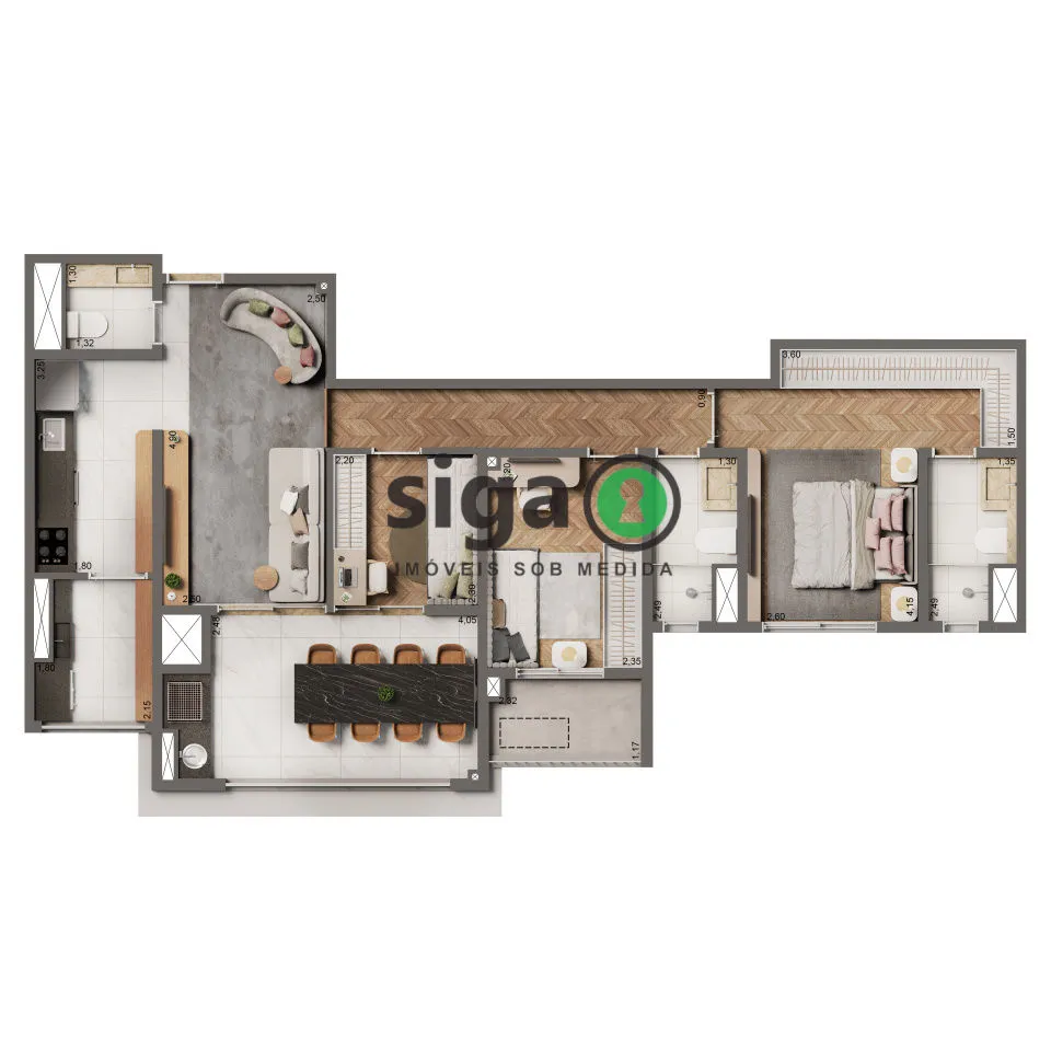 Imagem Apartamento 2 suítes à venda Vila Mariana quadra de Tenis